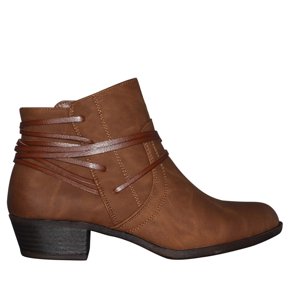 Madden Girl Faux Leather size 7.5 brown booties